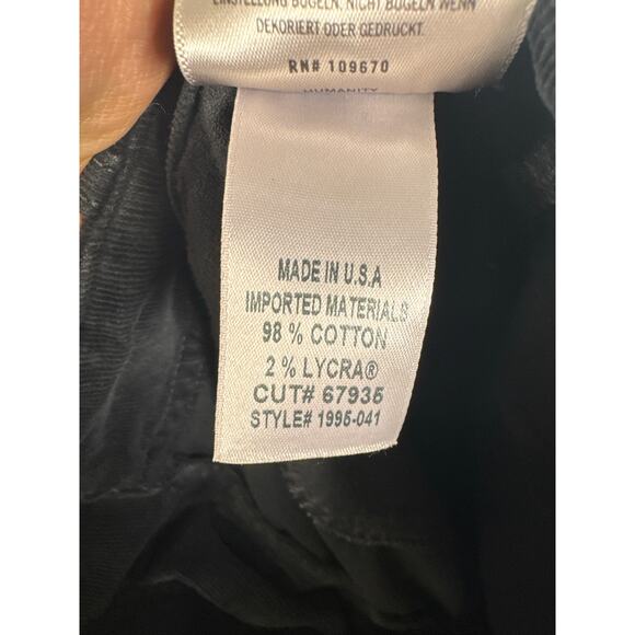 Citizens of Humanity Angi Corduroy Utility Jogger Pants in Black, Size 25 - Picture 7 of 7